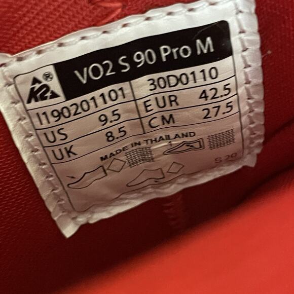 Men's K2 V02 S 90 Pro M Inline Skates - Men Size 9.5 Vortech Ventilation System - Picture 13 of 13